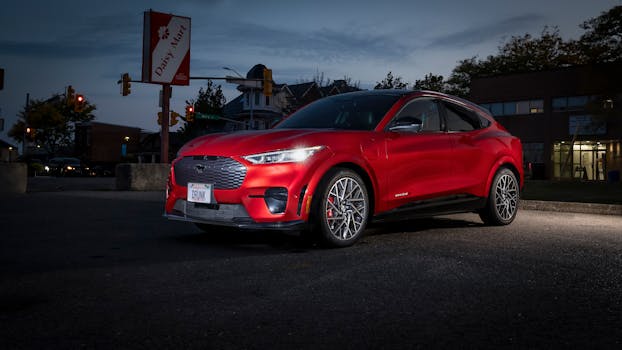 Modern Ford electric vehicle