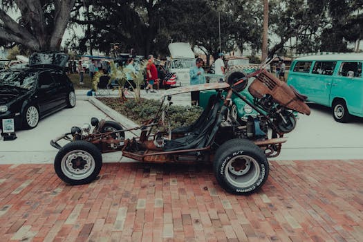Classic car restoration event
